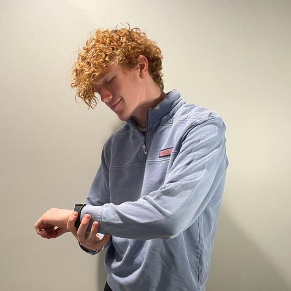 Vineyard Vines Mens Medium Quarter Zip Jacket Saltwater Sweatshirt - Picture 3 of 3